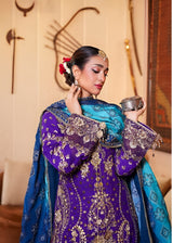 FSP-046-PPL – Royal Purple Luxury Embroidered Formal Suit