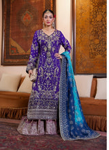 FSP-046-PPL – Royal Purple Luxury Embroidered Formal Suit