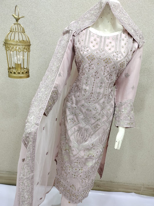 3Pc Chiffon Suit