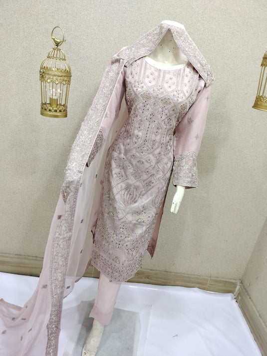 3Pc Chiffon Suit