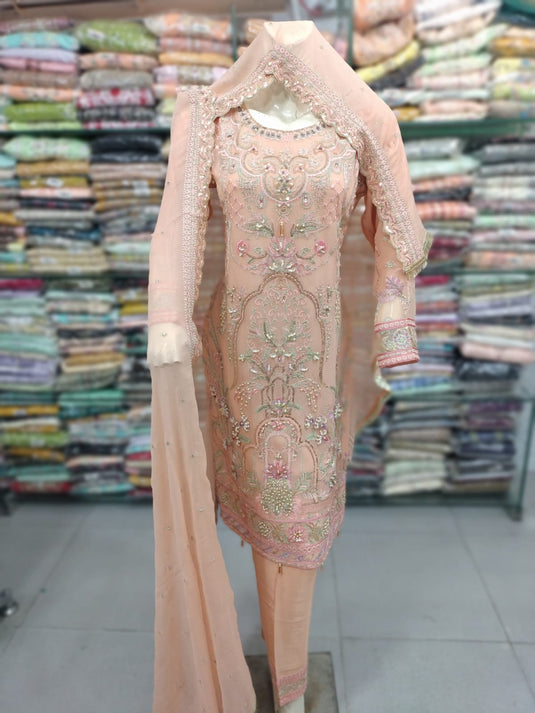 3Pc Chiffon Suit