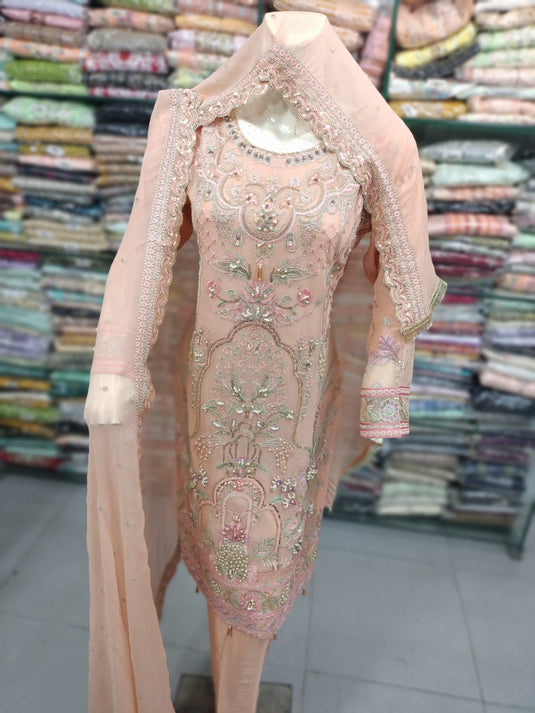 3Pc Chiffon Suit