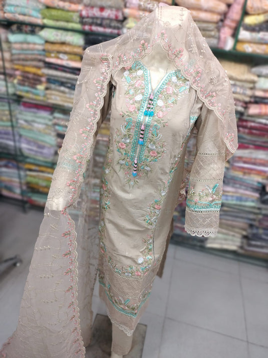 3Pc Cotton Suit