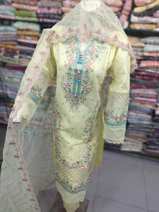 3Pc Cotton Suit