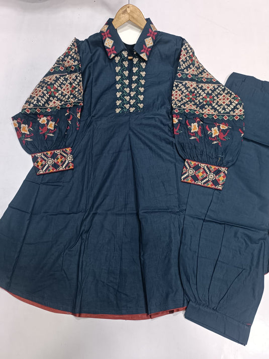 2Pc Cotton Frock