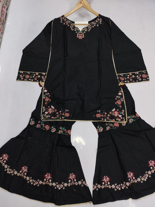 2Pc Cotton Gharara