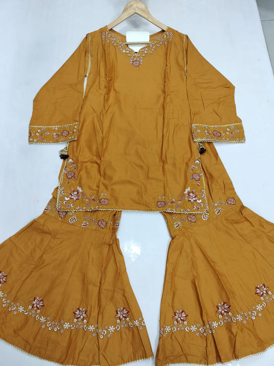 2Pc Cotton Gharara