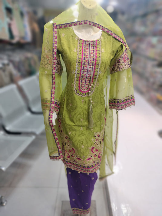 3Pc Cotton Suit