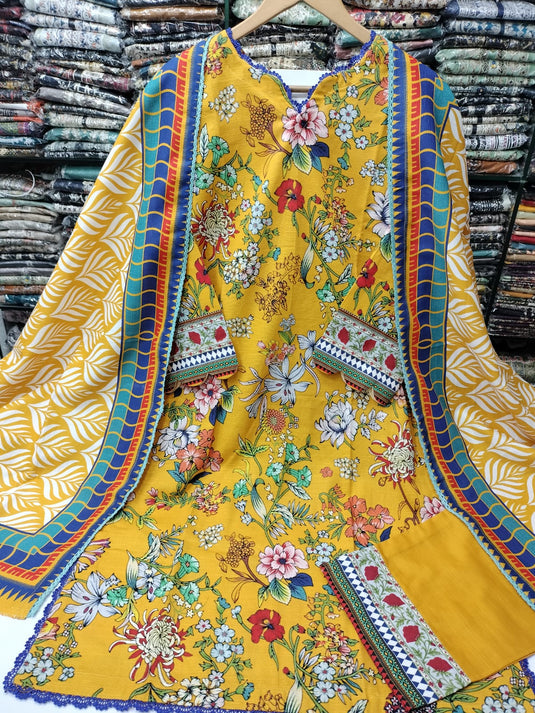 Khaddar Printed Suit