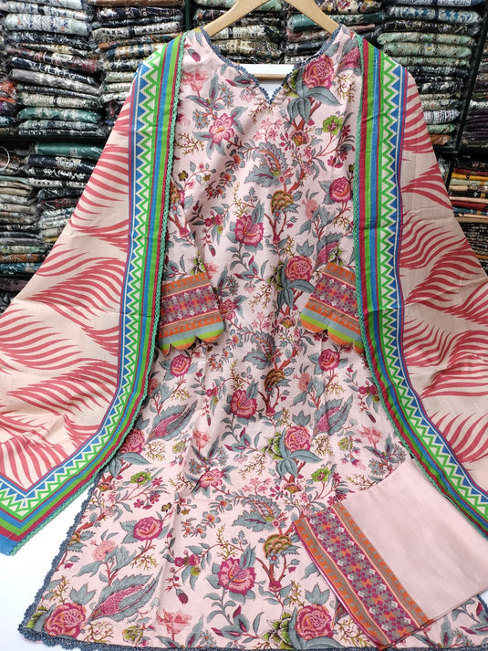 Khaddar Printed Suit