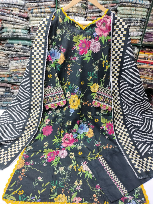 Khaddar Printed Suit