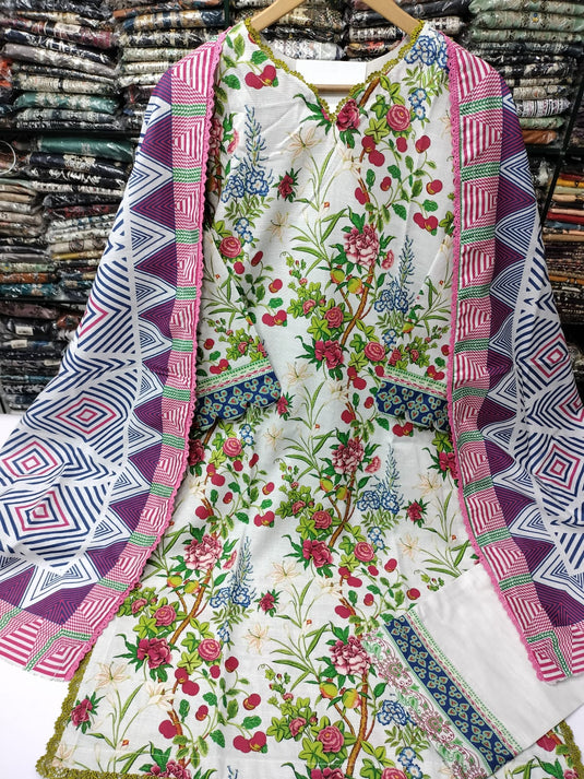 Khaddar Printed Suit