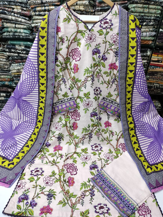 Khaddar Printed Suit