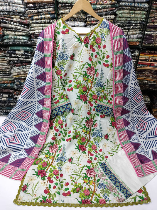 Khaddar Printed Suit