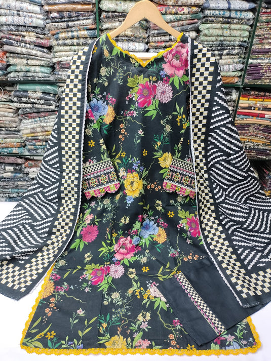 Khaddar Printed Suit