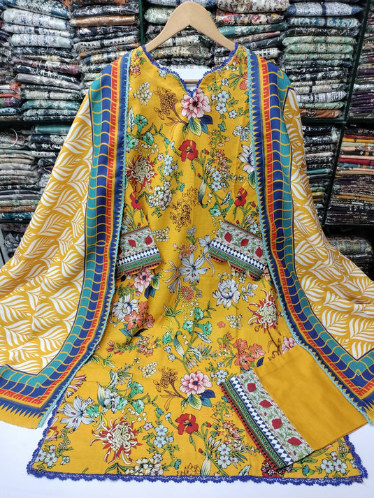 Khaddar Printed Suit