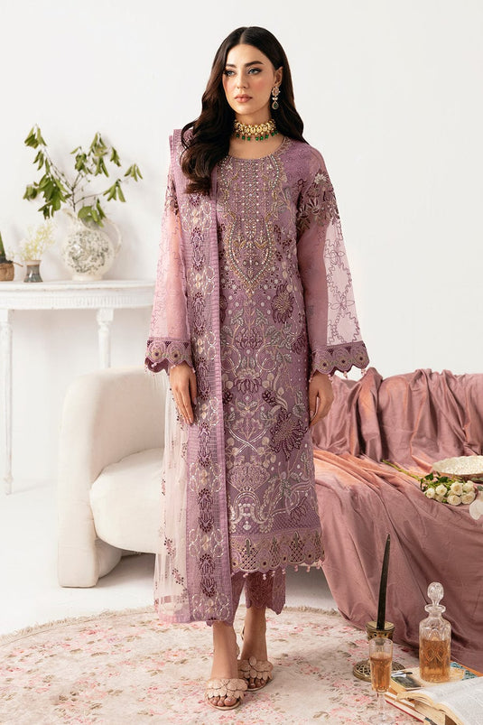 Minhal By Ramsha Organza 3pc