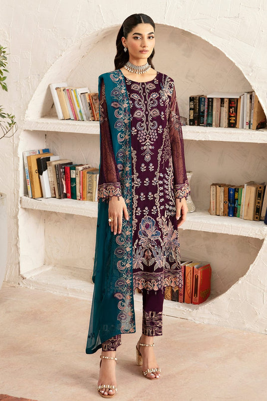 Rangoon By Ramsha Chiffon 3pc