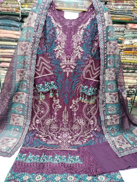 Chiffon 3pc By Ramsha (Dastan)