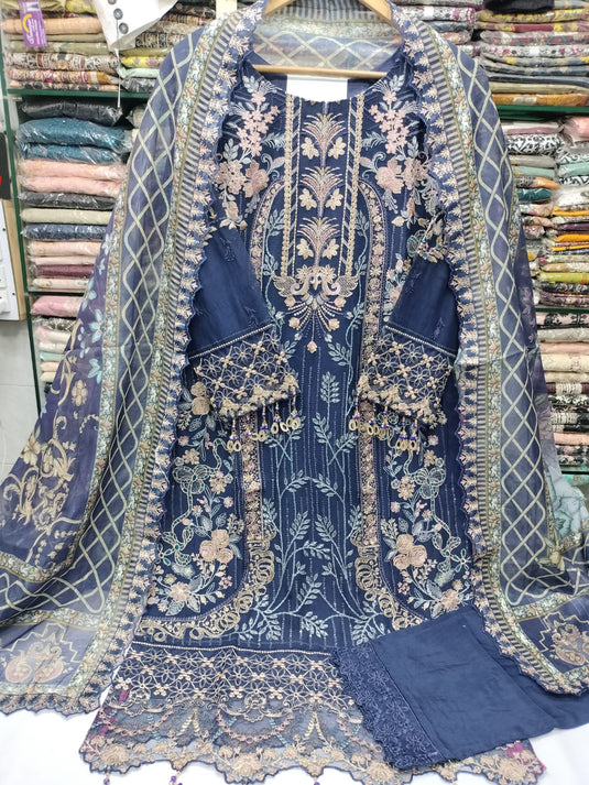 Chiffon 3pc By Ramsha (Dastan)