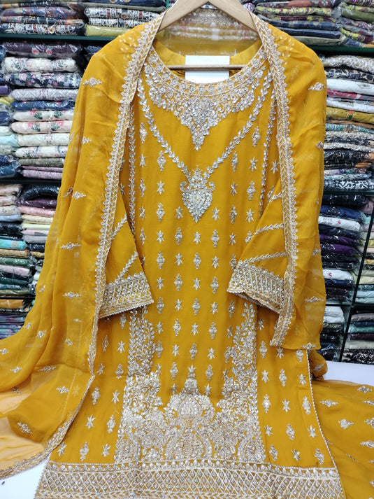 Chiffon Stone Work Sharara