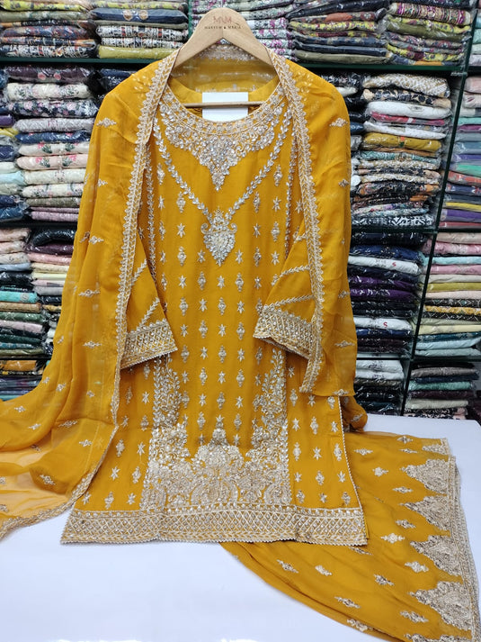 Chiffon Stone Work Sharara