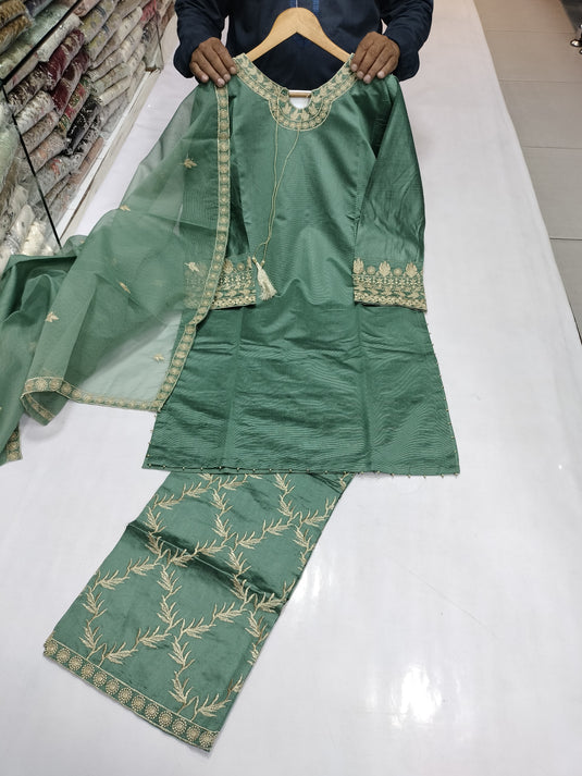 3Pc Khadi Suit