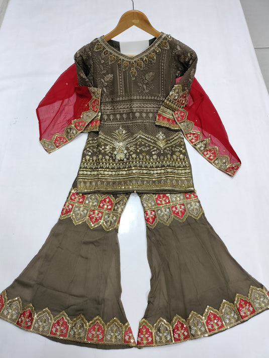 Kids Sharara Chiffon