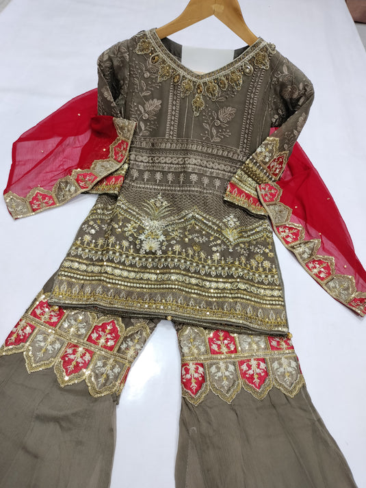 Kids Sharara Chiffon