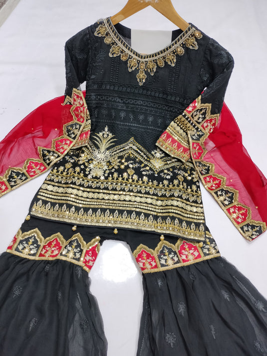 Kids Sharara Chiffon