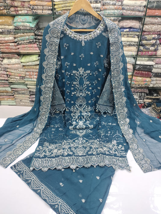 Chiffon Handmade Gharara