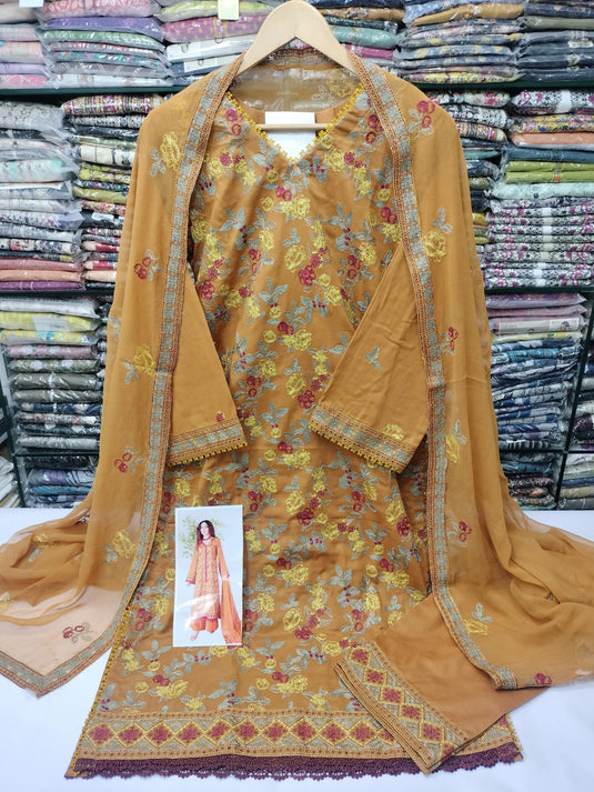 Breeza Lawn 3pc - Tanveer Collection