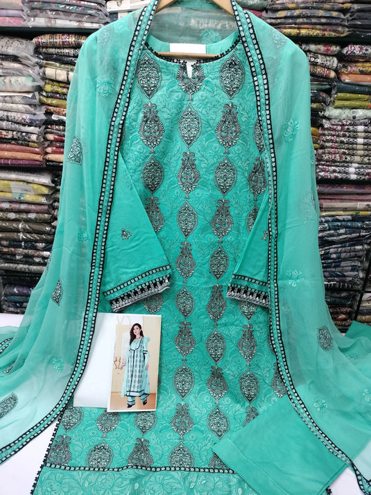 Breeza Lawn 3pc - Tanveer Collection