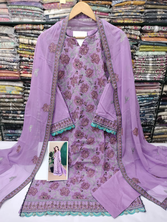 Breeza Lawn 3pc - Tanveer Collection