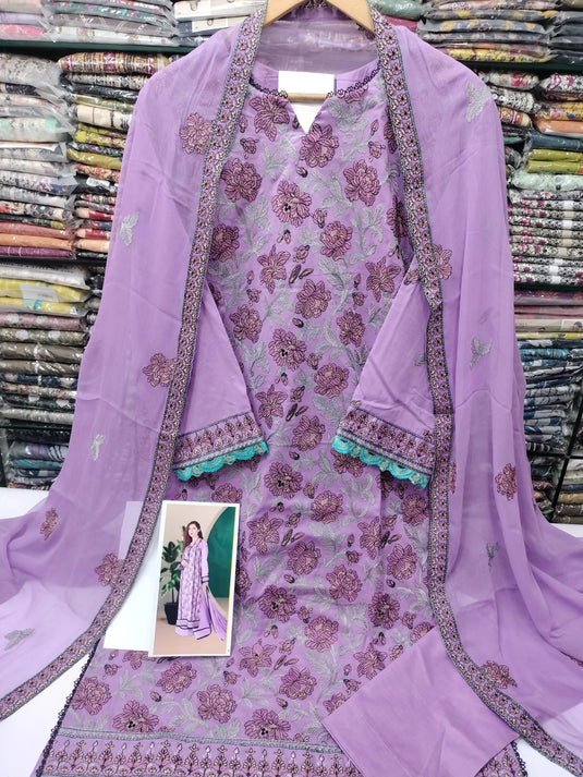 Breeza Lawn 3pc - Tanveer Collection