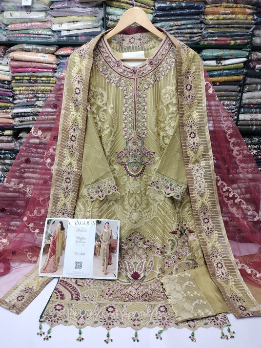 Rangoon By Ramsha Chiffon 3pc