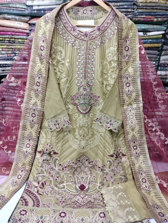 Rangoon By Ramsha Chiffon 3pc