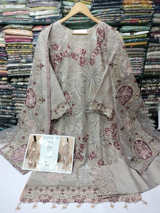 Rangoon By Ramsha Chiffon 3pc