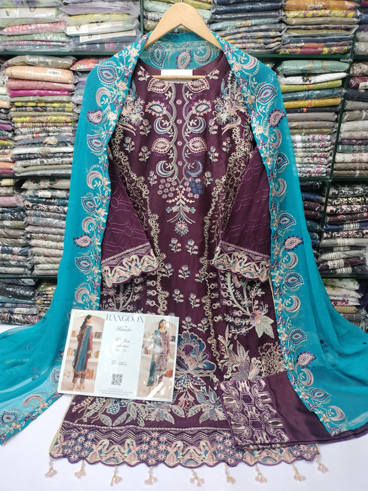 Rangoon By Ramsha Chiffon 3pc