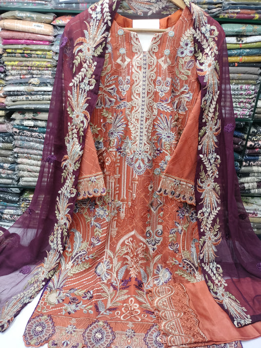 Rangoon By Ramsha Chiffon 3pc