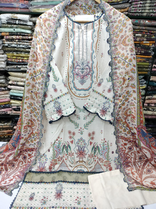 Lawn Digital Printed Gulljee