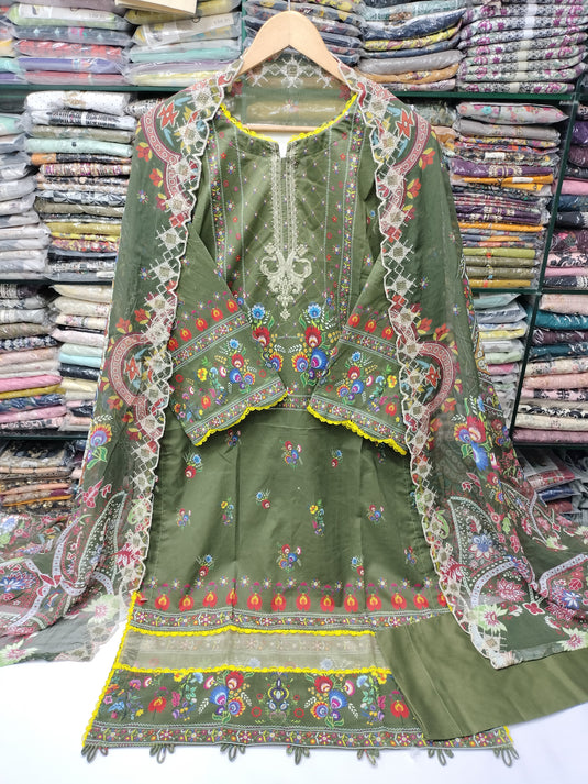 Lawn Digital Printed Gulljee