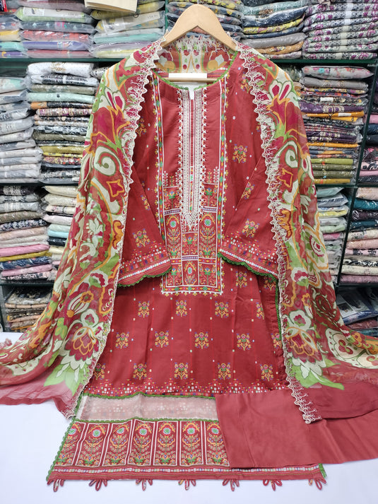 Lawn Digital Printed Gulljee