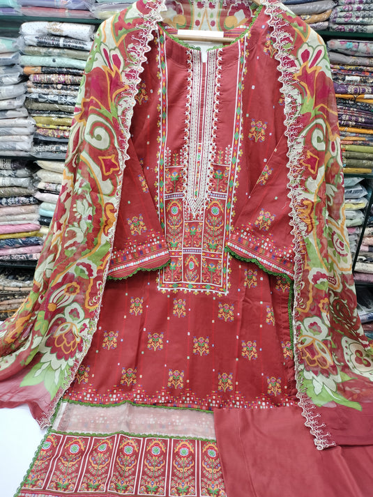 Lawn Digital Printed Gulljee