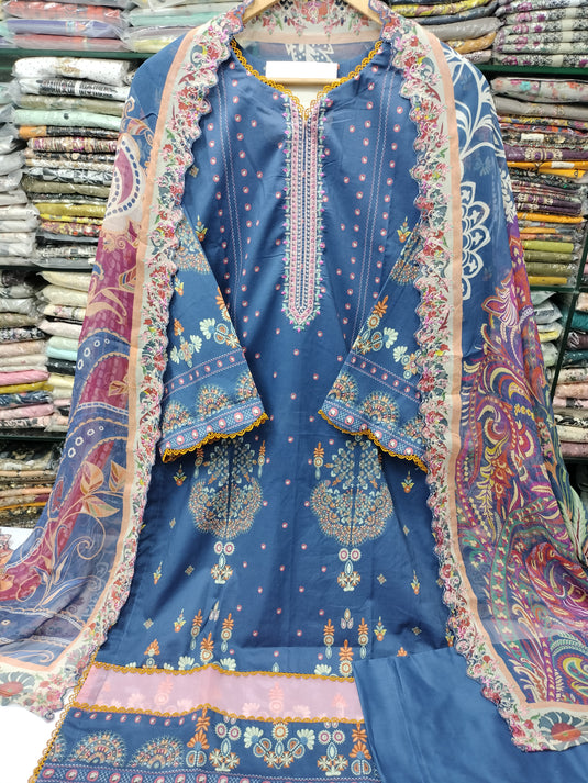 Lawn Digital Printed Gulljee