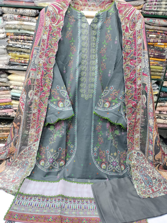 Lawn Digital Printed Gulljee