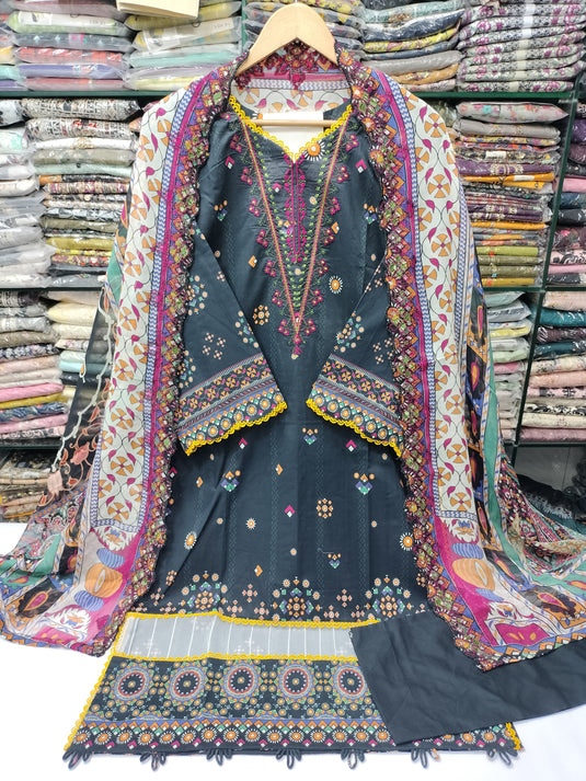 Lawn Digital Printed Gulljee