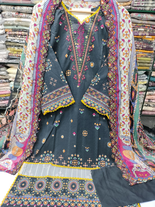 Lawn Digital Printed Gulljee