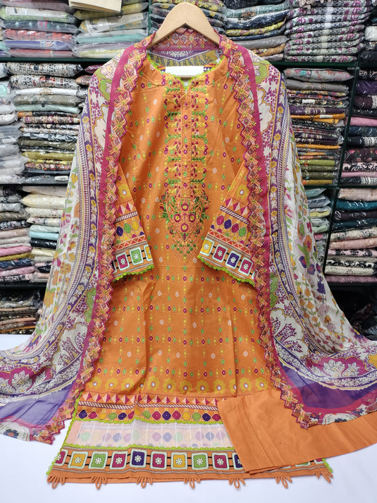 Lawn Digital Printed Gulljee