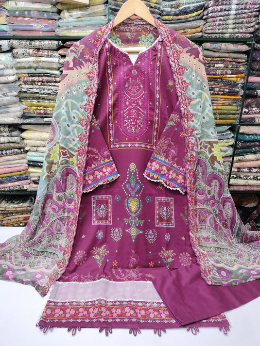 Lawn Digital Printed Gulljee